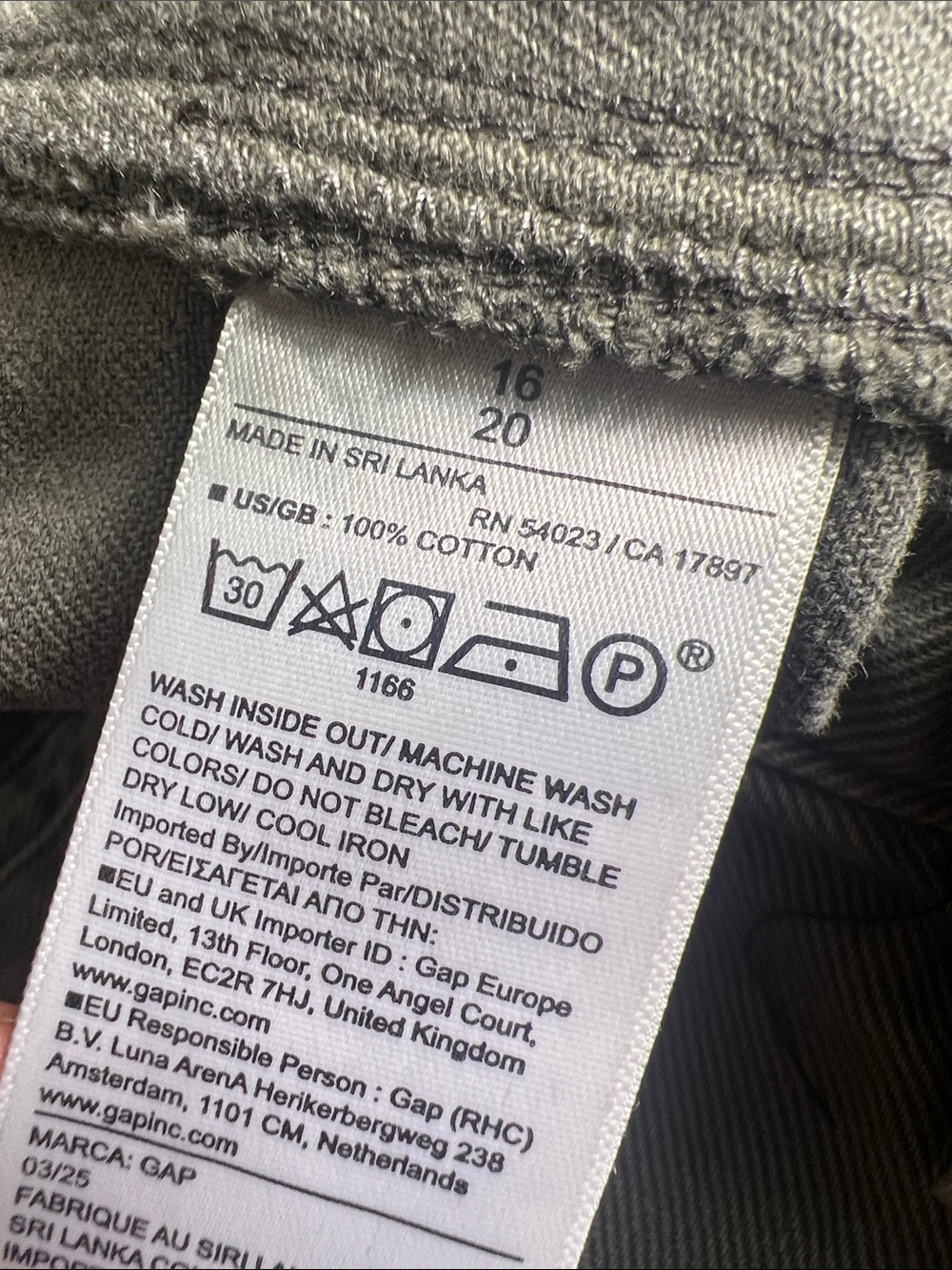 GAP Women's Cargo Pants in Olive Green size 16 - Picture 10 of 11